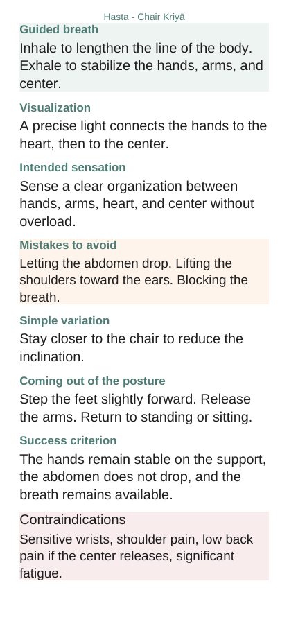 Hasta — On a chair, page 5