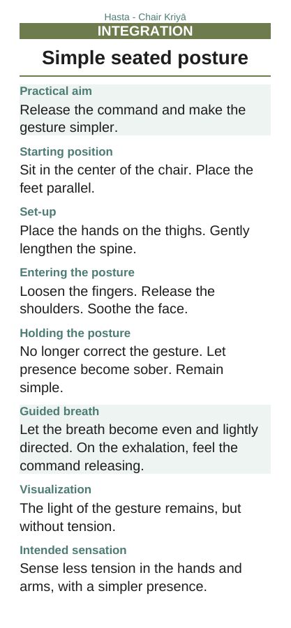 Hasta — On a chair, page 6