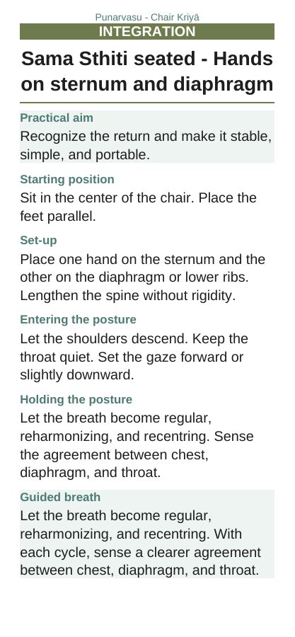 Punarvasu — On a chair, page 6