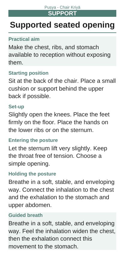 Puṣya — On a chair, page 2