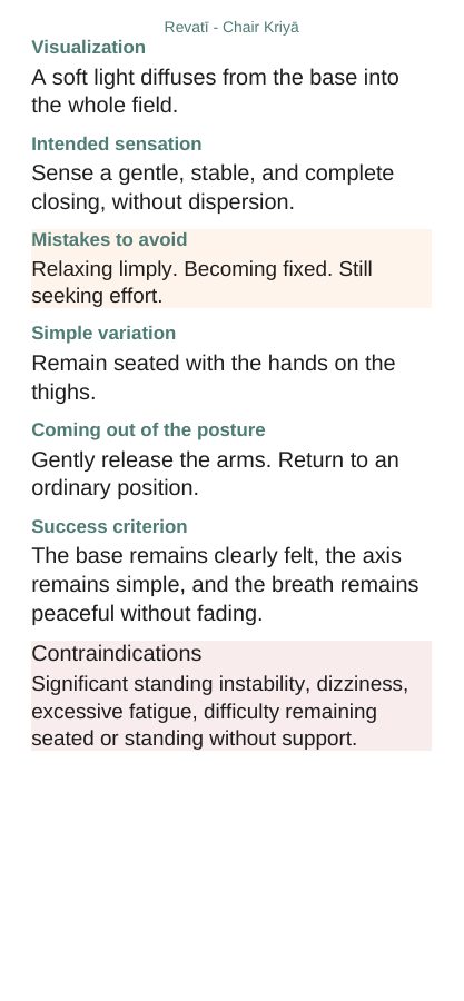 Revatī — On a chair, page 5