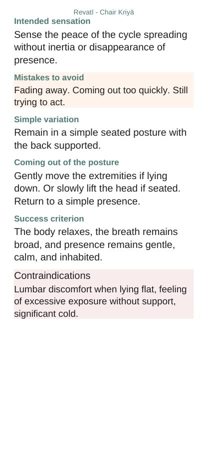 Revatī — On a chair, page 7