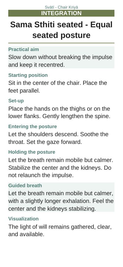 Svātī — On a chair, page 6