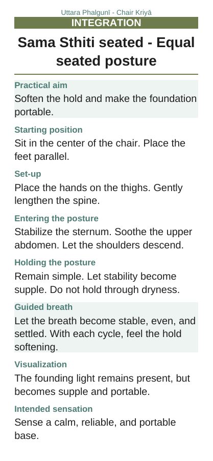 Uttara Phalgunī — On a chair, page 6