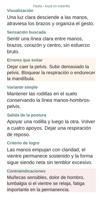 Hasta — En esterilla, página 6