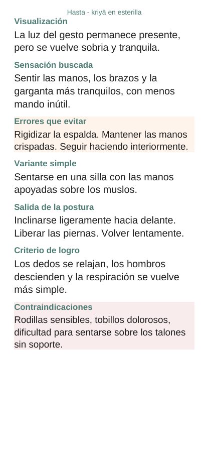 Hasta — En esterilla, página 8
