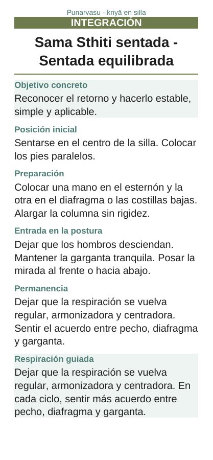 Punarvasu — En silla, página 6