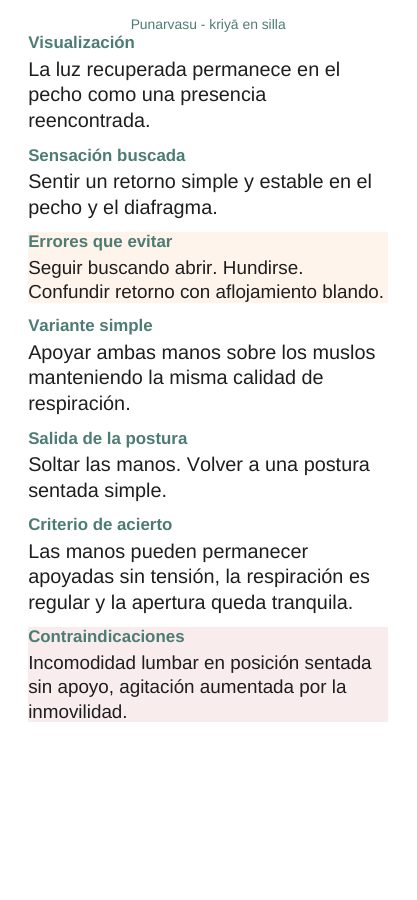 Punarvasu — En silla, página 7