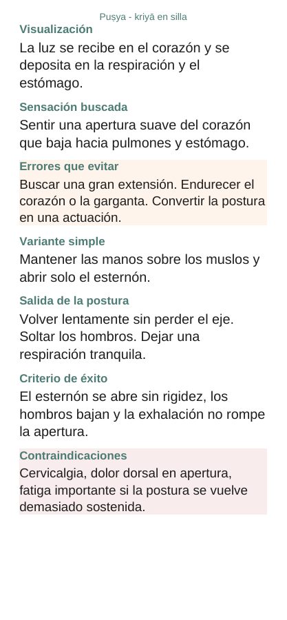 Puṣya — En silla, página 5