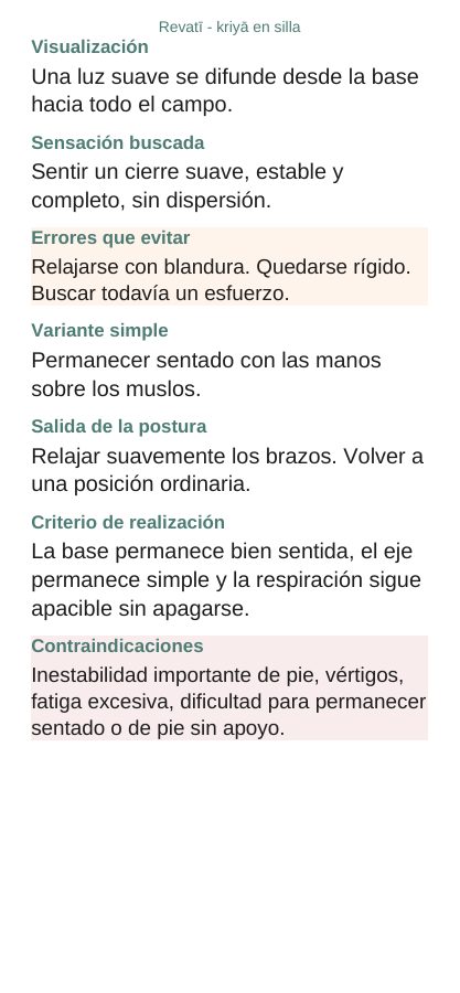 Revatī — En silla, página 5