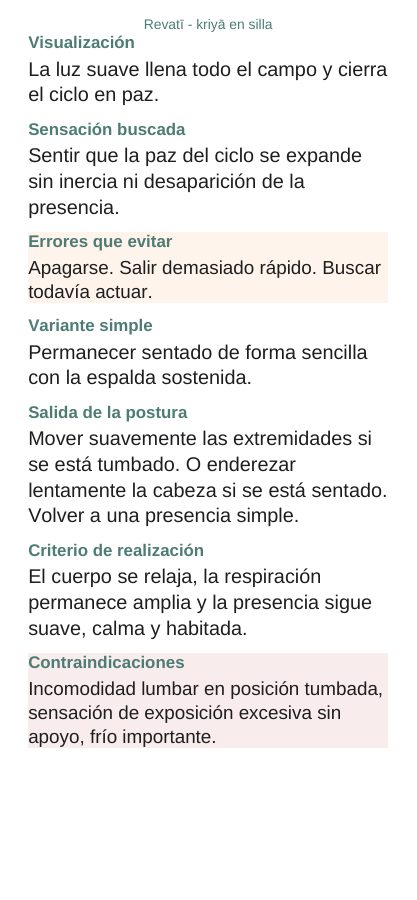 Revatī — En silla, página 7