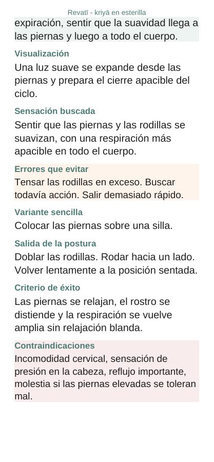 Revatī — En esterilla, página 3