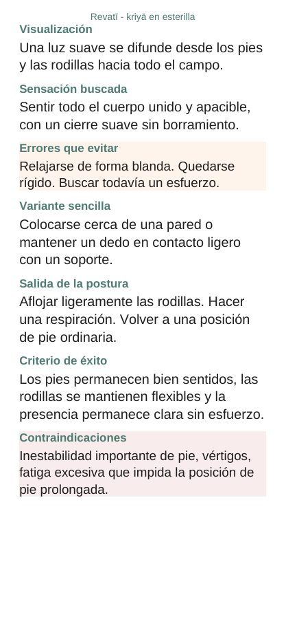 Revatī — En esterilla, página 5