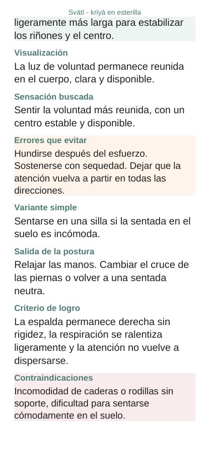 Svātī — En esterilla, página 7