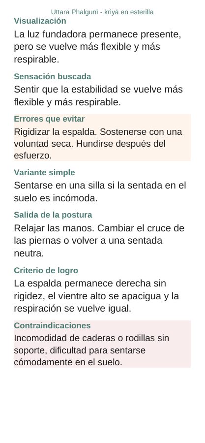 Uttara Phalgunī — En esterilla, página 7