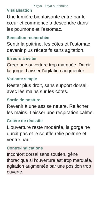 Puṣya — Sur chaise, page 3