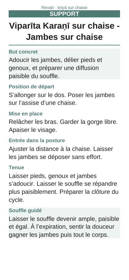 Revatī — Sur chaise, page 2