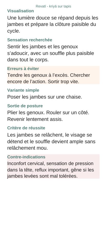 Revatī — Sur tapis, page 3