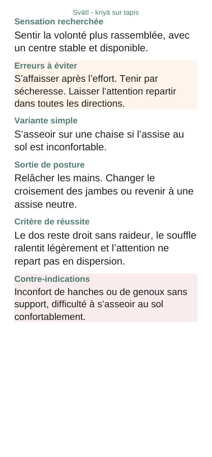 Svātī — Sur tapis, page 8